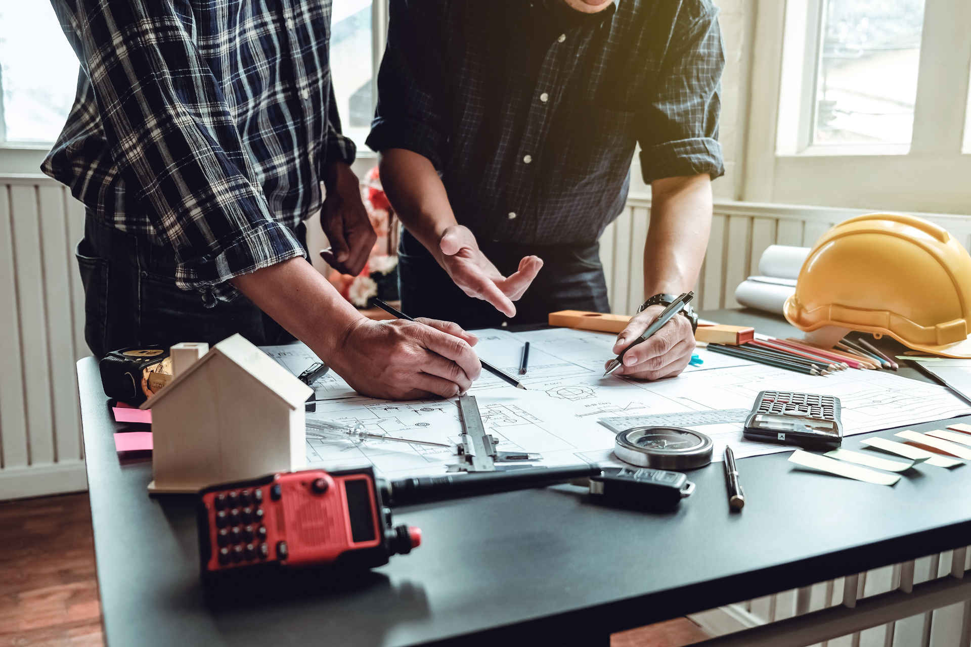 Architects working